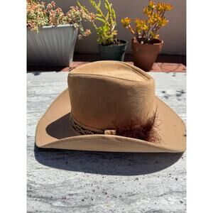 NEW Vintage Koret City Blues Ranchman Hat Western Style with Feather